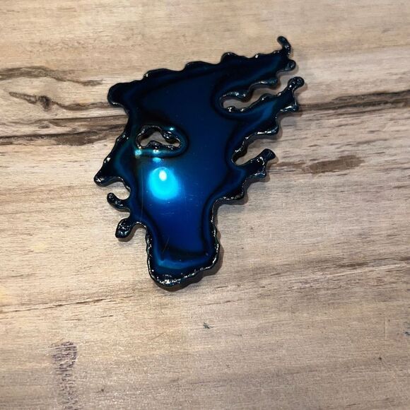 Original Brooch By David Wright Custom Made From ChromePlate NWT - Picture 1 of 7